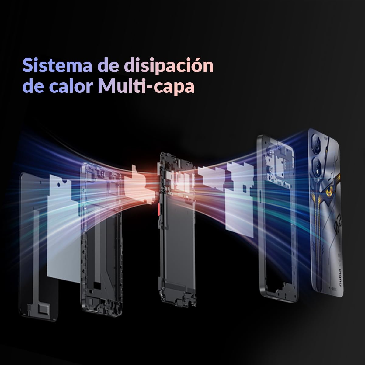 nubia Smartphone Neo 2 5G, 256GB+8GB RAM Principal (+12Gb RAM Dinamica) 50Mpx + 2Mpx Frontal 16Mpx Liberado Gris